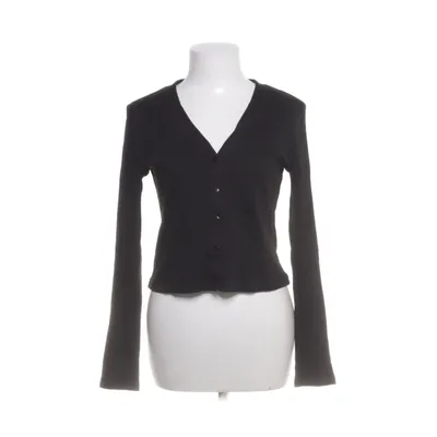 Cardigan (Zwart) van Pieces Katoen, Elastaan
