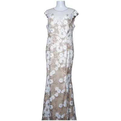 Evening gown (Beige, White) from Invito Polyester