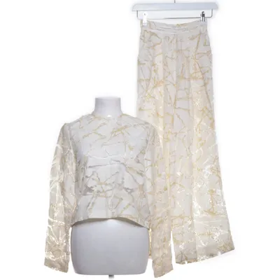 Set (White, Gold) from Solace London Viscose, Polyester, Elastane