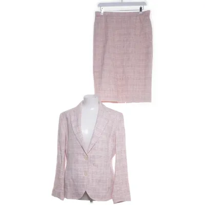 Jakkesæt med nederdel (Pink) fra Claudette Acetat, Bomuld, Linned, Viscose
