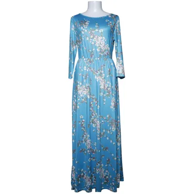 Maxi dress (Blue, Multicolored) from COCOEPPS Elastane, Polyester
