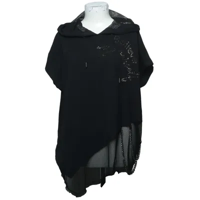 Sweat à manches courtes (Noir) de Tredy Coton, Élasthane, Polyester