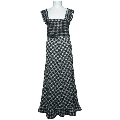Långklänning (Svart, Vit) från Ganni Bomull, Polyamid, Polyester