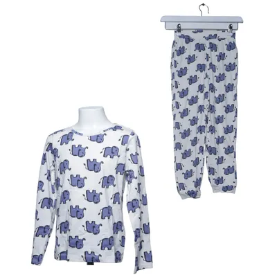 Pyjamasz (Hvid, Blå) fra Indiska Økologisk bomuld