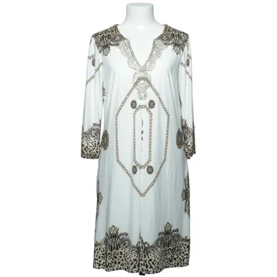 Dress (White, Multicolored) from K Design Elastane, Polyester