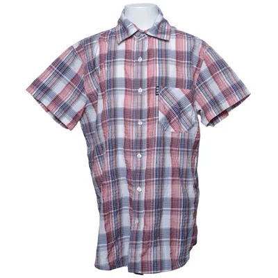 Short sleeve shirt (Red, Blue, White) from Lingon & Blåbär Cotton, Polyester