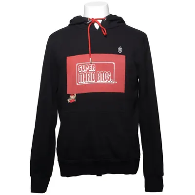 Huvtröja (Svart, Röd) från Super Mario Bomull, Polyester