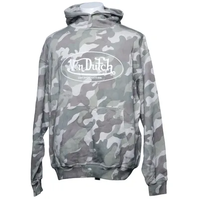 Hoodie (Green, Beige, Brown) from Von Dutch Cotton, Elastane