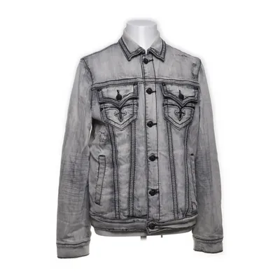 Jeansjacka (Grå) från Rock Revival Bomull, Elastan