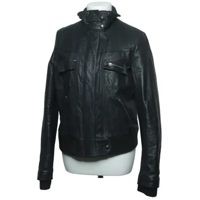 Leren jack (Zwart) van JSFN by Ellos Leer, Polyester
