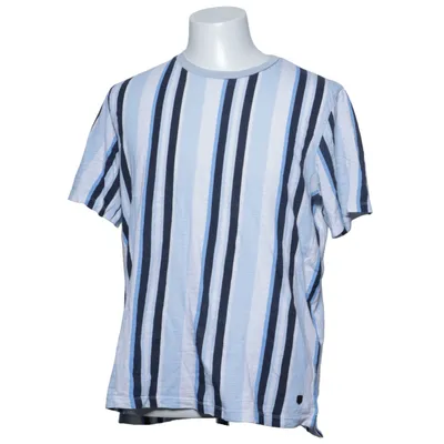 T-shirt (Blue, White, Black) from Premium by Jack & Jones Cotton, Leather