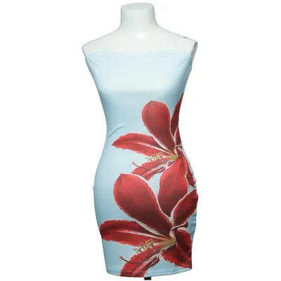 Klänning (Blå, Röd, Flerfärgad) från Shein Elastan, Polyester