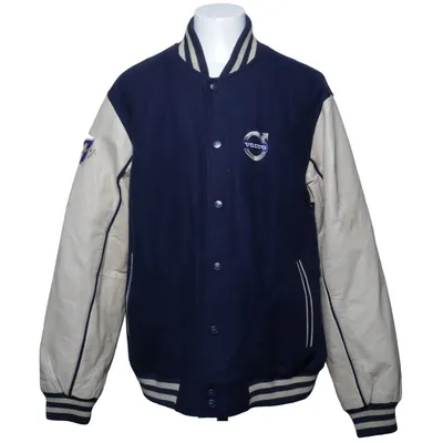 Collegejacka (Blå, Beige) från Legendary Skinn, Polyester, Viskos, Ull