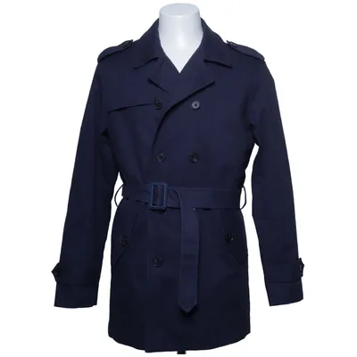 Trenchcoat (Blå) fra Premium by Jack & Jones Bomuld, Elastan, Genanvendt polyester
