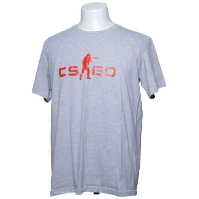 T-shirt (Gris, Rouge) de Han Si Qin Coton