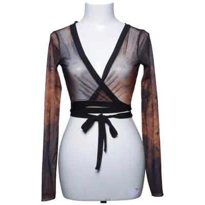 Wrap top (Brown, Black)