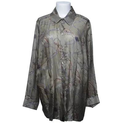 Shirt (Green, Brown, Multicolored) from Sarah Kern Silk