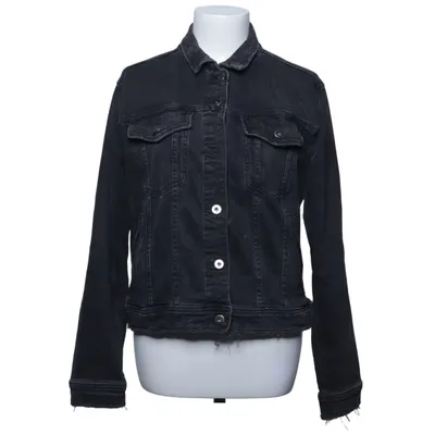 Veste en jean (Gris) de Zara Coton, Élasthane