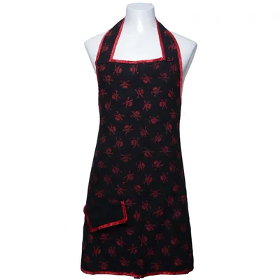 Tablier (Noir, Rouge)