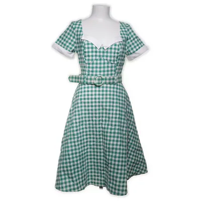 Dirndl (Grön, Vit) från Collectif Bomull