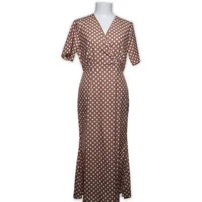 Omlottklänning (Brun, Vit, Flerfärgad) från Shein Polyester