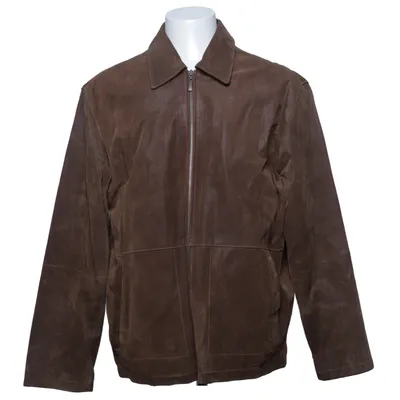 Leren jack (Bruin) van Trapper Leer, Polyester