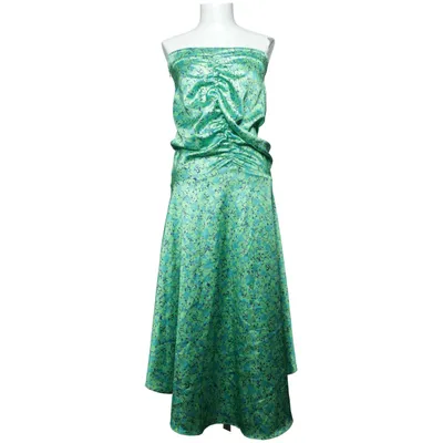 Maxi jurk (Groen, Blauw, Meerkleurig) van Rotate Elastaan, Polyester
