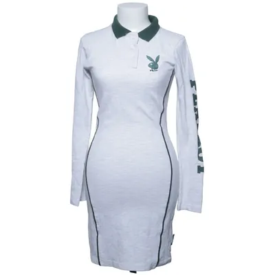 Pikéklänning (Grå, Grön) från Playboy x Missguided Bomull, Elastan, Polyester