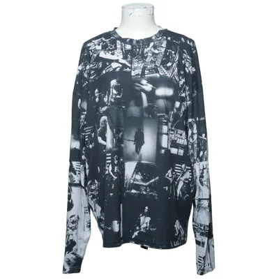T-shirt à manches longues (Noir, Blanc, Multicolore) de Lazy Oaf Élasthane, Polyester