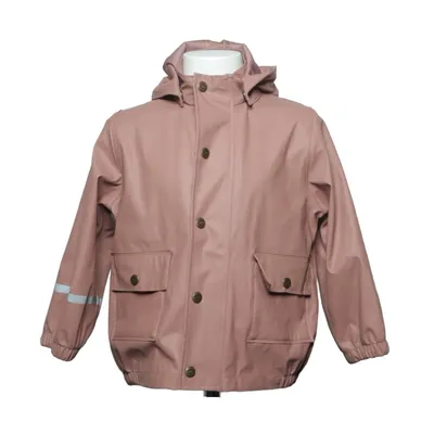 Regenjack (Roze) van Mikk-line Polyurethaan, Gerecycled polyester