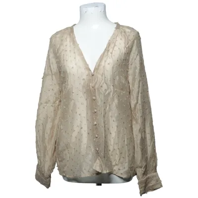 Blouse (Beige) from Zara Lyocell, Polyamide
