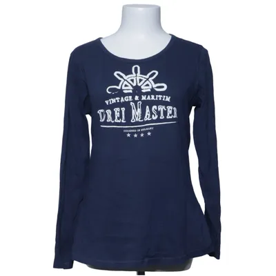 Long sleeve T-shirt (Blue) from Dreimaster Cotton