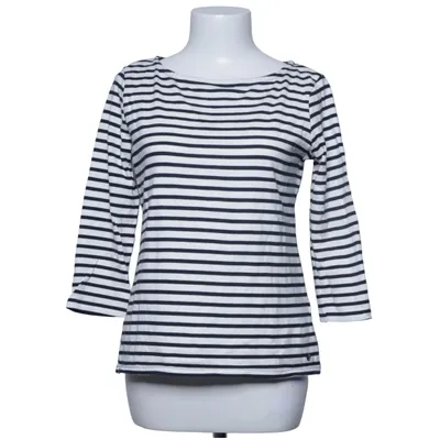 Langærmet t-shirt (Hvid, Blå) fra Tom Tailor Bomuld