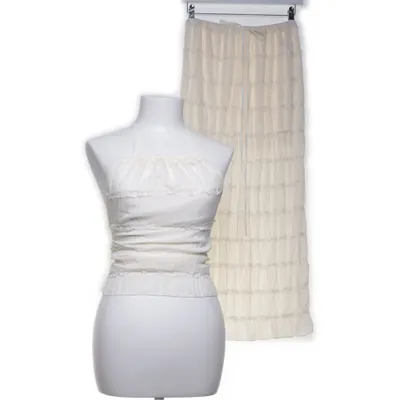 Set (Beige) Polyester, Viskos