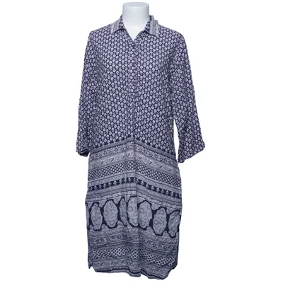 Jurk (Blauw, Wit) van Miss Maya Viscose