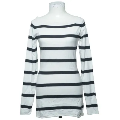Long sleeve T-shirt (White, Blue) from Geddes and Gillmore Cotton, Elastane