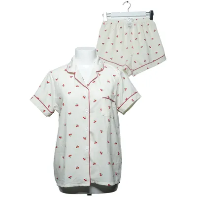 Pyjamas (Beige, Röd) Elastan, Polyester