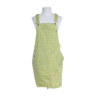 Dungaree dress (Yellow, Green) from Minga London