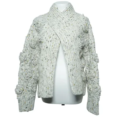 Cardigan (Beige, Multicolored) from Ganni Polyamide, Recycled polyester, Wool