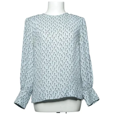 Bluse (Blau, Schwarz, Mehrfarbig) von Mayla Seide