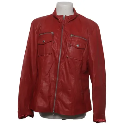 Leren jack (Rood) van Cabrini Leer