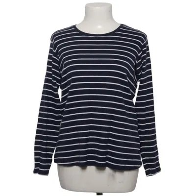 Langærmet t-shirt (Blå, Hvid) fra Capsule Bomuld