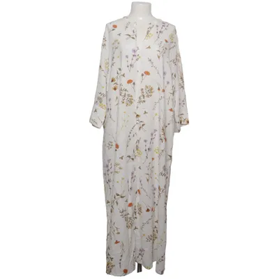 Dress (White, Multicolored) from C&A Linen, Viscose