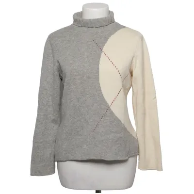 Polotröja (Grå, Beige) från Longhin Kashmir, Merinoull, Silke