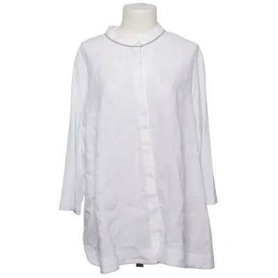 Shirt (Wit) van Le Tricot Perugia Elastaan, Linnen