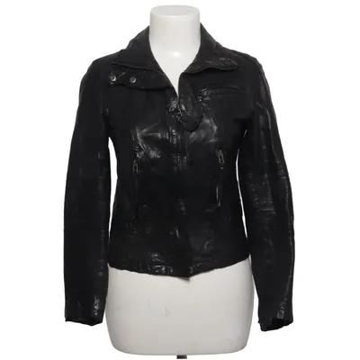 Lederjacke (Schwarz) von Zara Woman Leder