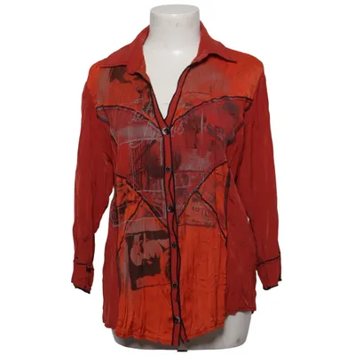 Blouse (Red, Multicolored) from Biba Cotton, Polyester