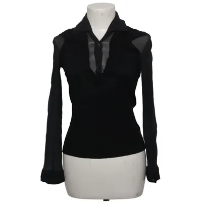 Henley shirt (Black) from Caroll Polyamide, Silk, Viscose