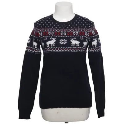 Pull de Noël (Bleu, Blanc, Rouge) de Marie Lund Laine de mouton, Polyamide