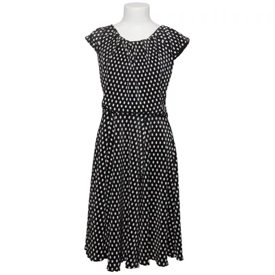 Kjole (Sort, Hvid) fra Lonkel Polyester